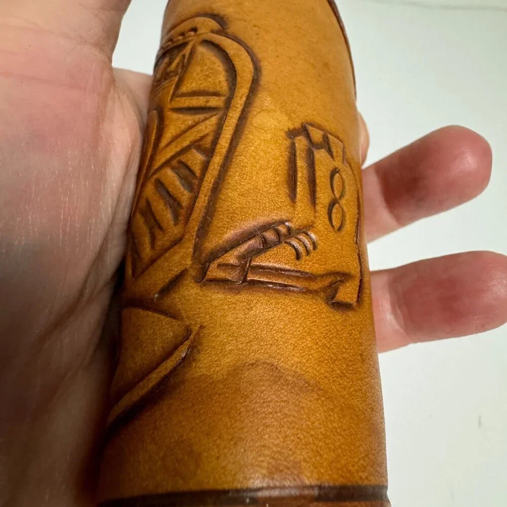 Durango Mexico Tequila Shot Glass Leather Wrapped 4